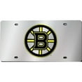 thumbnail image 1 of Boston Bruins Silver Laser License Plate, 1 of 2