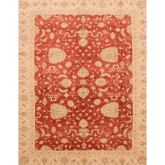 Ahgly Company Machine Washable Indoor Rectangle Abstract Scarlet Red Area Rugs, 4' x 6'