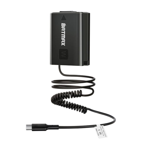 Batería Dummy Batmax USB-C NP-FW50 para Cámaras Sony