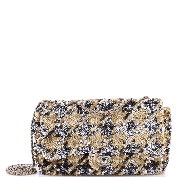 Pre-Owned Flap Bag Multicolor Sequins Medium By Rebag
