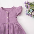 thumbnail image 5 of HCNTES Toddler Girl Dress Kids Short Sleeve Ruffle Dresses for Girls Summer Outfits Beach Sundress for Kids Girls 2t 3t 4t 5t 6t 7t 8t 9t(6-7 Years,D01-Purple), 5 of 9