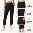 thumbnail image 4 of Feekit Women's Stretch Golf Pants High Waist Ankle Dress Pants Casual Business Travel Work Pants with 4 Pockets, 4 of 8