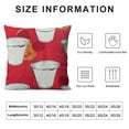 thumbnail image 5 of Nawypu Decorative Square Throw Pillow Case Cushion Cover, Red Pattern,for Couch Sofa Bedroom Chair Home Decor, 5 of 5