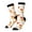 3 Black, variant on Cute Fox with Heart Print Adult Socks for Men & Women,Calf Socks, Ankle Socks,Boots Socks,Breathable Casual Sock,Unisex Crew Socks