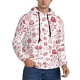 thumbnail image 2 of Goofa Flower Leaves for Men's Hooded Sweatshirt - Lightweight Pullover Hoodie with Kangaroo Pocket, Perfect for Everyday Wear-Small, 2 of 7