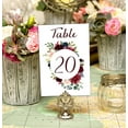 thumbnail image 3 of Darling Souvenir Double Sided Print Floral Table Numbers Wedding Reception Decorative Table Top Cards-5" x 7" (1 to 30), 3 of 4