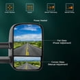 thumbnail image 5 of SCITOO Towing Mirrors fit for 1999-2002 for Chevy for GMC for Silverado for Sierra 1500 2500 2000-2002 for Suburban 1500 2500 Power Heated Telescoping Tow Mirrors Pair Set, 5 of 6