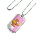 thumbnail image 2 of Care Bears Tenderheart Bear Military Dog Tag Pendant Necklace with Chain, 2 of 5