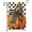 Black Polka Dot Pumpkin, variant on Fall Pumpkin Garden Flag 12x18 Inch Double Sided Outside, Small Burlap Welcome Yard Flag Outdoor Decoration (Black-Polka-Dot-NO.11)