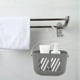 thumbnail image 4 of Cesta colgante para ducha de baño, cesta colgante para almacenamiento de artículos de tocador con gancho, 4 of 6