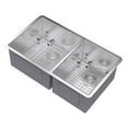 thumbnail image 2 of Kraus 33 Inch Rectangular Undermount 60/40 Double Stainless Steel Kitchen Sink, 2 of 5