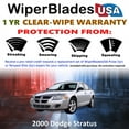 thumbnail image 2 of 2000 Dodge Stratus Beam Wiper Blades Wipers w/1yr Warranty (Set of 2), 2 of 5