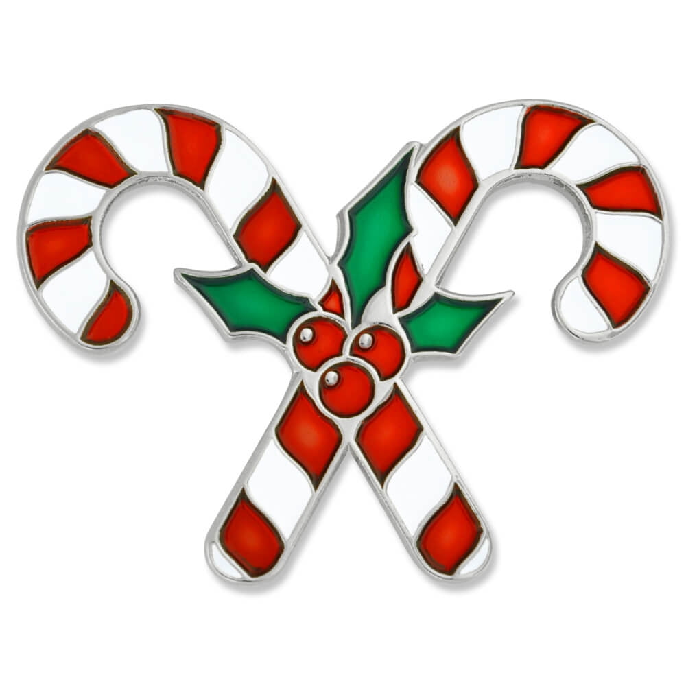 Crossed Candy Canes Christmas Holiday Lapel Pin Walmart