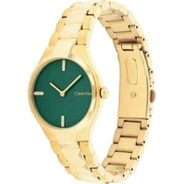 Calvin Klein Admire Women's Dark Green Dial Gold-Tone Quartz Watch 25200333
