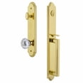 thumbnail image 2 of Grandeur Arc D Grip Single Cylinder Handleset with Fontainebleau Knob, 2 of 5