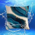 thumbnail image 2 of Conjunto de 4 fundas de almohada al aire libre, funda de cojín de jardín azul impermeable para patio, paquete de 4 fundas de almohada de 18x18 pulgadas Afortunado Sencillez, 2 of 5