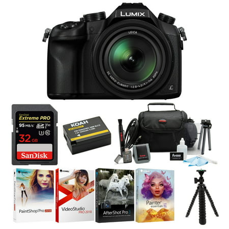 Panasonic LUMIX DMC-FZ1000 16X Long Zoom Digital Camera with 32GB SD Card