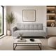 thumbnail image 1 of Sofá Cama Reclinable Paris Lino Plata, Brazos separados, Futon 3 Posiciones EL BAZAR STORE Moderno abotonado, 1 of 8