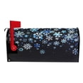 thumbnail image 3 of Ryvnso Mailbox Cover Magnetic Blue Snowflake Mailbox Wrap Large Size 25.5x21 Inch, 3 of 8