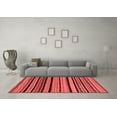 thumbnail image 3 of Ahgly Company Indoor Square Abstract Red Modern Area Rugs, 5' Square, 3 of 4