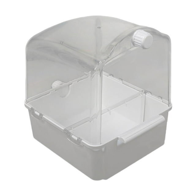 Baño para pájaros 3 en 1, accesorios para jaulas de pájaros, caja de ducha para casa, cuenco multifunción para cacatúas, agapornis, pinzones,