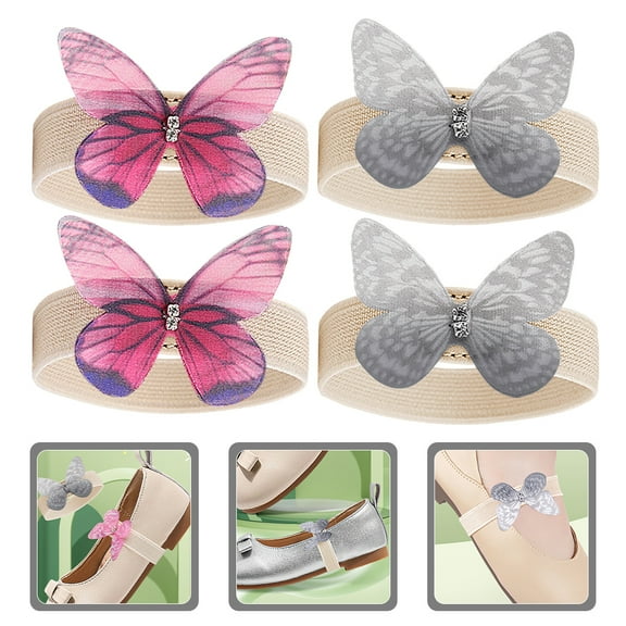 RENACLIPY Detachable Shoe Strap for Butterfly Sandals Assorted Color 2 Pairs