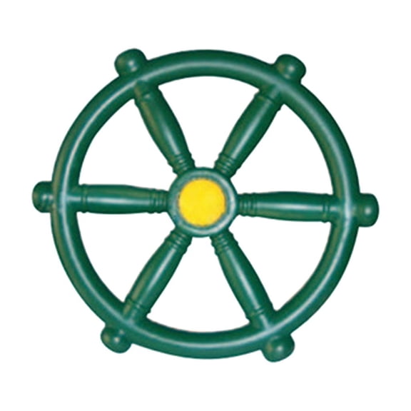 Playground Accessories, Pirate Ship Wheel for Kids Outdoor Playhouse, Treehouse, green