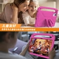 thumbnail image 4 of SaniMore for Lenovo Tab M11 11" 2024 EVA Kids Case, Skid-Proof Texture Case with Holder & Foldable 2 in 1 Kickstand Pencil Holder Shockproof Protective Case for Boys Girls, Rose, 4 of 7