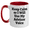 White/Red, variant on Funny Advisor Gifts from Friends and Family - Keep Calm Or I Will Use My Advisor Voice Two Tone Coffee Mug, Father's Day Unique Gifts for Advisors, Men, and Women