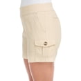 thumbnail image 4 of HDE Women's Cargo Shorts with Pockets High Waisted Casual Shorts Khaki L, 4 of 6