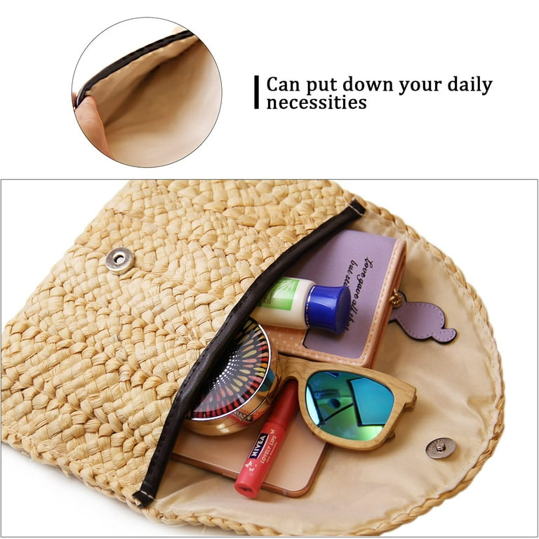 Straw envelope clutch new arrivals