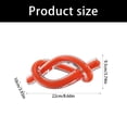 thumbnail image 5 of Glass Art Knots Decors Hand Blown Glass Knots Sculptures Glass Knotted Figurine, 5 of 10
