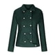 thumbnail image 4 of Pntutb Mujer Adelgazante Doble Botonadura Manga Larga Suelta Solld Turn-Down Collar Cardigan Tops Cortos Blusa Abrigos Liquidación Pntutb Pntutb-2088, 4 of 8