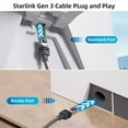thumbnail image 4 of Standard Starlink Gen 3 Cable6FT/2M, Starlink Cable Gen 3 Replacement Standard V3 Cable Waterproof Starlink Ethernet Cable Gen 3 - Gray, 4 of 6