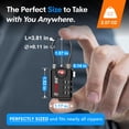 thumbnail image 3 of TSA Approved Cable Luggage Locks, 6 Pack, Easy Read Dials with Alloy Body, 3 of 7