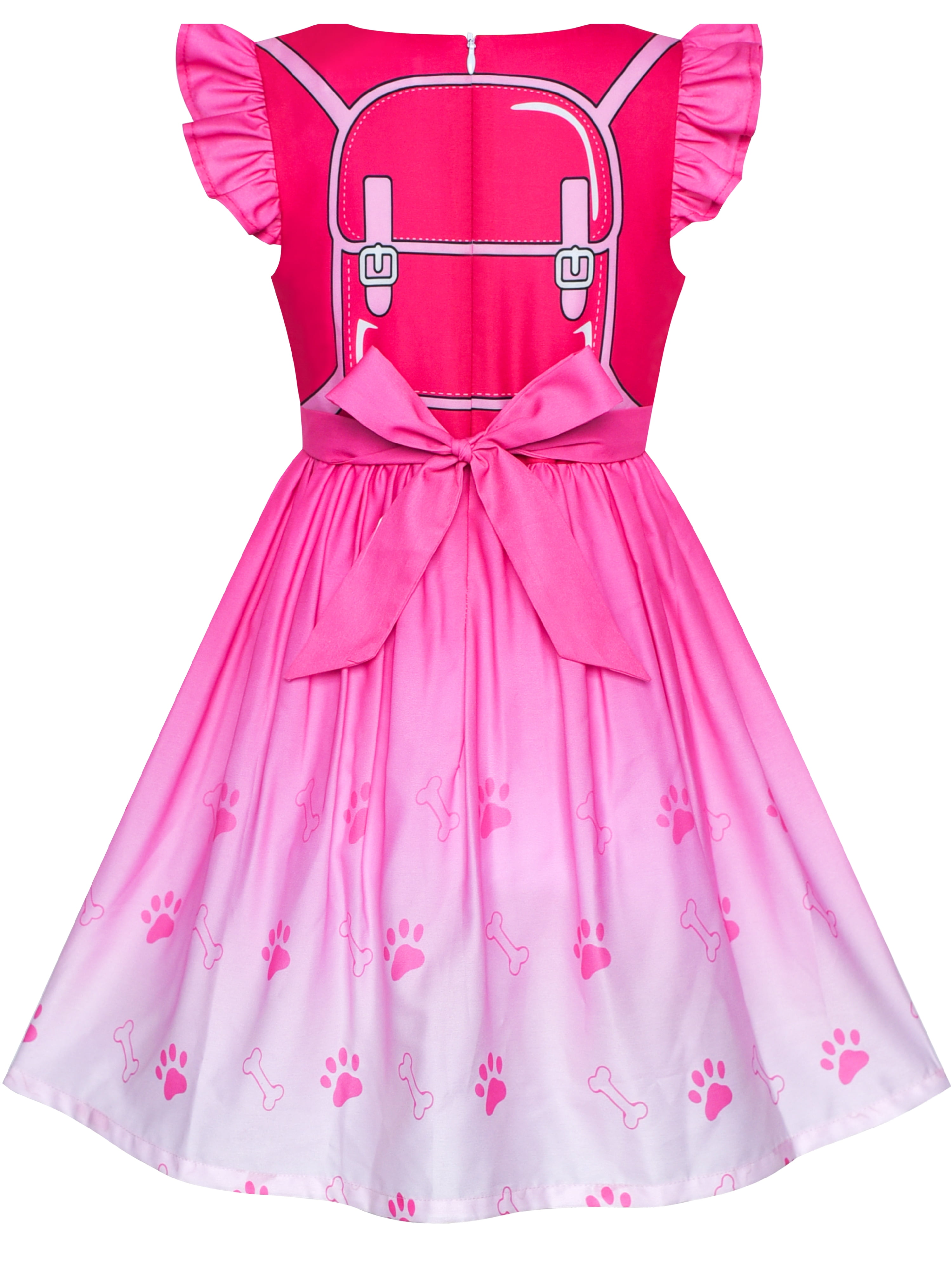 Sunny Fashion Girls Dress Paw Marshall Costume Patrol Halloween Party Size 3-7