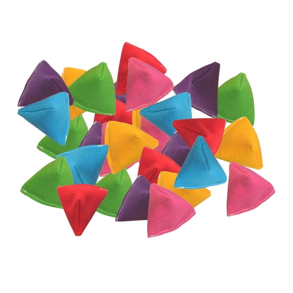 30 bolsitas de frijoles de 4 cm para niños para lanzar y atrapar frijoles, juego de aprendizaje, para patio de juegos, preescolar y aula.