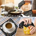 thumbnail image 4 of Pioneer Flower Floral Print Pattern 2-Pack Oven Mitts Set, Heat Resistant Kitchen Gloves, 7.7" X 12", 4 of 6
