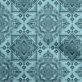 thumbnail image 1 of oneOone Cotton Poplin Turquoise Blue Fabric Asian Block Sewing Craft Projects Fabric Prints By Yard 42 Inch Wide, 1 of 4