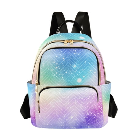 ALAZA Rainbow Tie-dye-a1 Womens Travel Laptop Backpack Large Daypack Ladies Shoulder Bags S