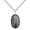Indigo Gabbro/Merlinite, variant on Handmade Lapis Lazuli Pendant Necklace 18" - Beautiful Gemstone with Brass, Silver Plated/Coated/Overlay, Nickel Free, Elegant Simplicity for Women from Kirti Gems