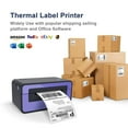 thumbnail image 2 of POLONO Genuine 4" x 6" Direct Thermal Shipping Label, Thermal Label (Pack of 1000), Perforated Fanfold Labels Compatible with POLONO PL60 and PL70E Label P, 2 of 7