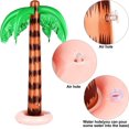 thumbnail image 3 of 6 piezas de palmera inflable gigante de coco de color pelota de playa de color arco iris, 3 of 4