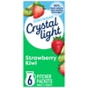 Crystal Light Strawberry Kiwi Artificially Flavored Powdered Drink Mix, 6 ct Pitcher Packets