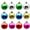 #314-multicolor, variant on Cheapark 12 Pcs 1.2 Inch (3cm) Mixed-Color Christmas Balls - Hanging Ornaments For Home Christmas Tree, Festive Holiday Decor