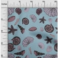 thumbnail image 2 of oneOone Cotton Poplin Twill Grayish Blue Fabric Sea Diy Clothing Quilting Fabric Print Fabric By Yard 56 Inch Wide, 2 of 4