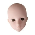 thumbnail image 2 of TOOYFUL Mannequin Training Head, Practice Makeup Doll, Portable Model, Cosmetology Face Head for Eyelash Extensions Beginner Grafting Brown Eyes, 2 of 9
