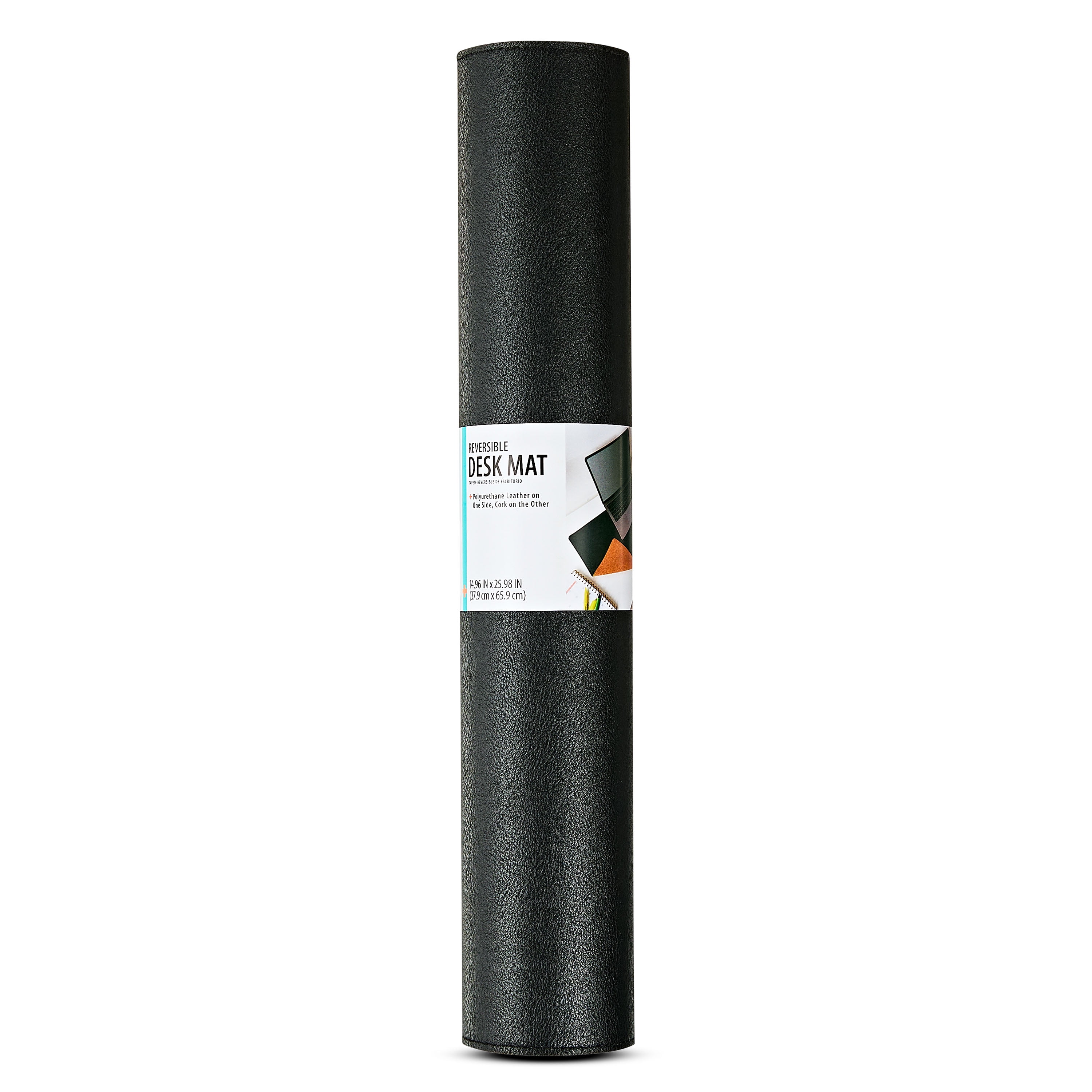 Pen+Gear Double-Sided Desk Pad, Leather Desk Mat with Assembled Product Width 26", Height 15"