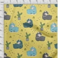 thumbnail image 4 of oneOone Georgette Viscose Yellow Fabric Kawai Sewing Material Print Fabric By The Yard 42 Inch Wide-CL, 4 of 5