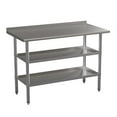 thumbnail image 2 of Flash Furniture Stainless Steel Worktable with 2 Undershleves, 2 of 9